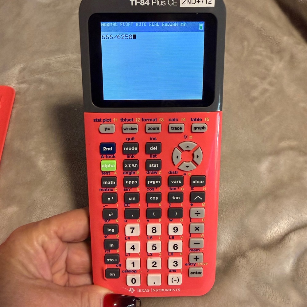 Texas Instruments TI-84 Plus CE Graphing Calculator Hot Pink, Works Great - Picture 5 of 10